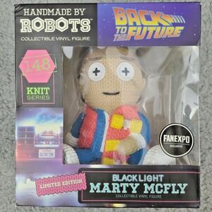 Handmade By Robots Knit Series #148 Black Light Marty McFly Limited Edition New